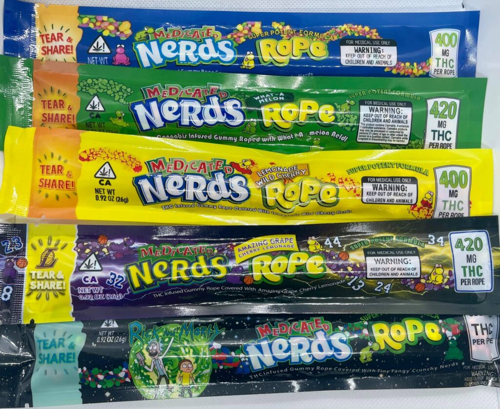 Medicated Nerds Ropes Flavors